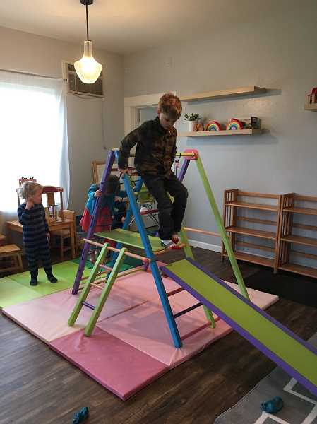 interior of WildFlower Play Collective, a new indoor play space in St Helens Oregon