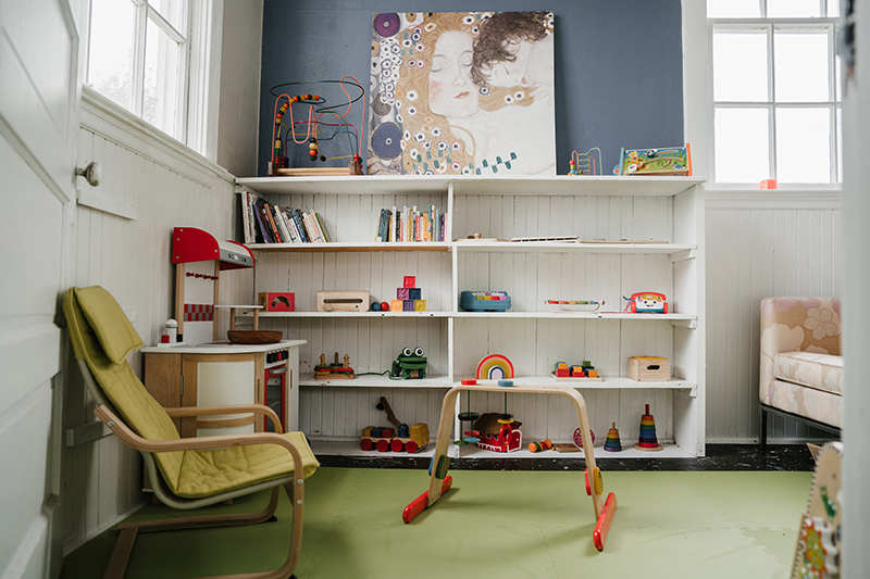 Play room for infants and small children at WildFlower indoor playground
